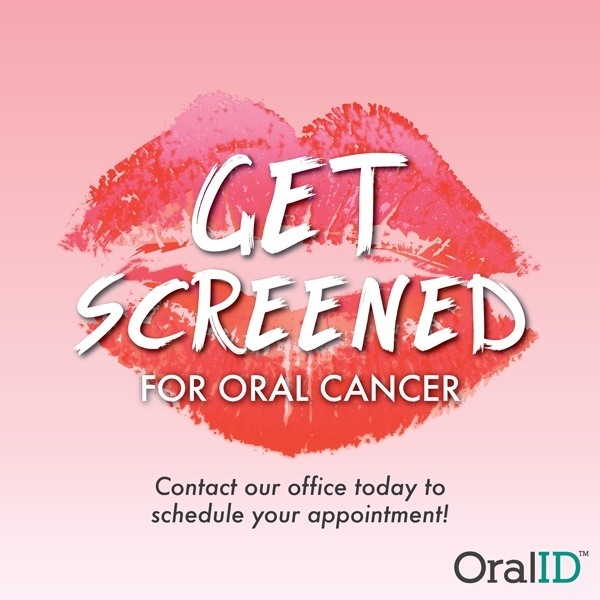 Get screened for oral cancer graphic